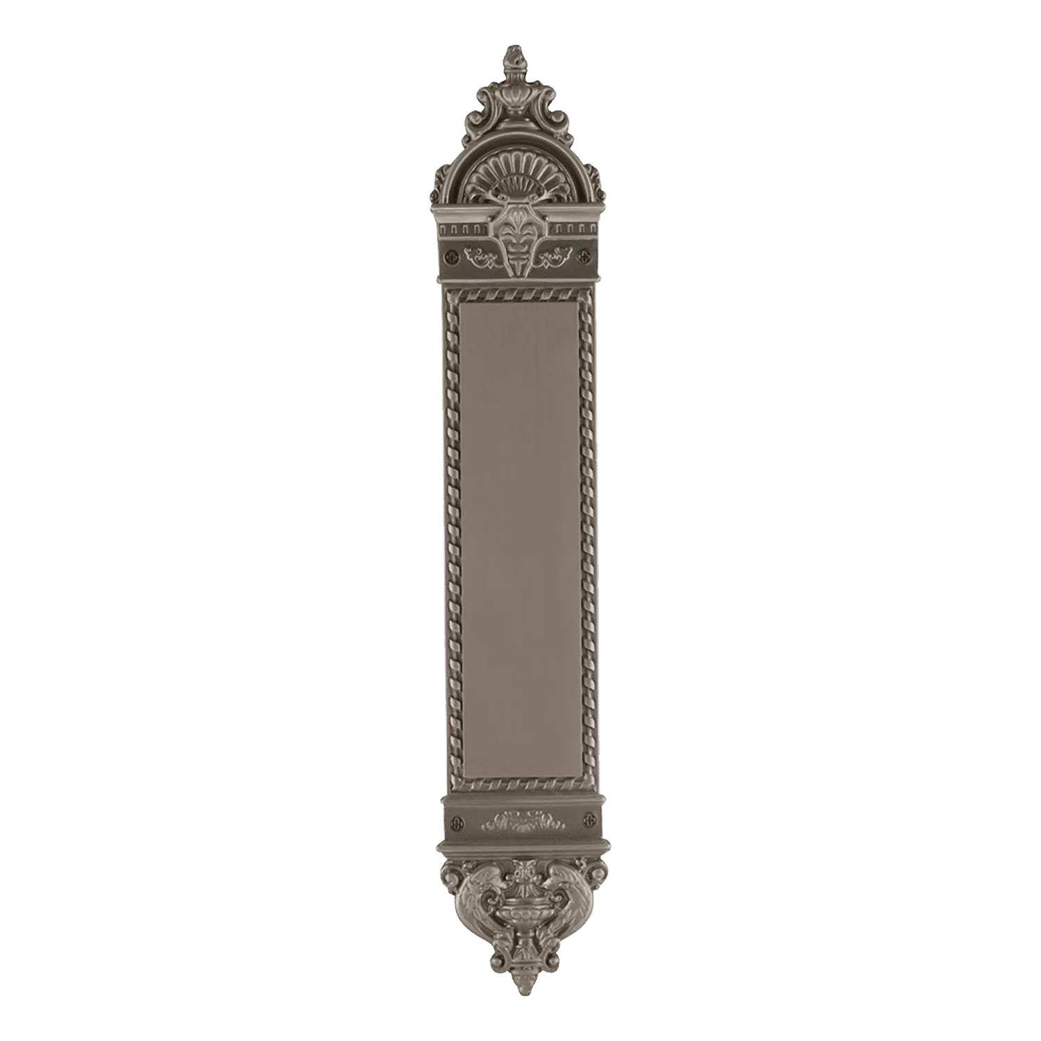 New Orleans Small Pushplate in Satin Nickel