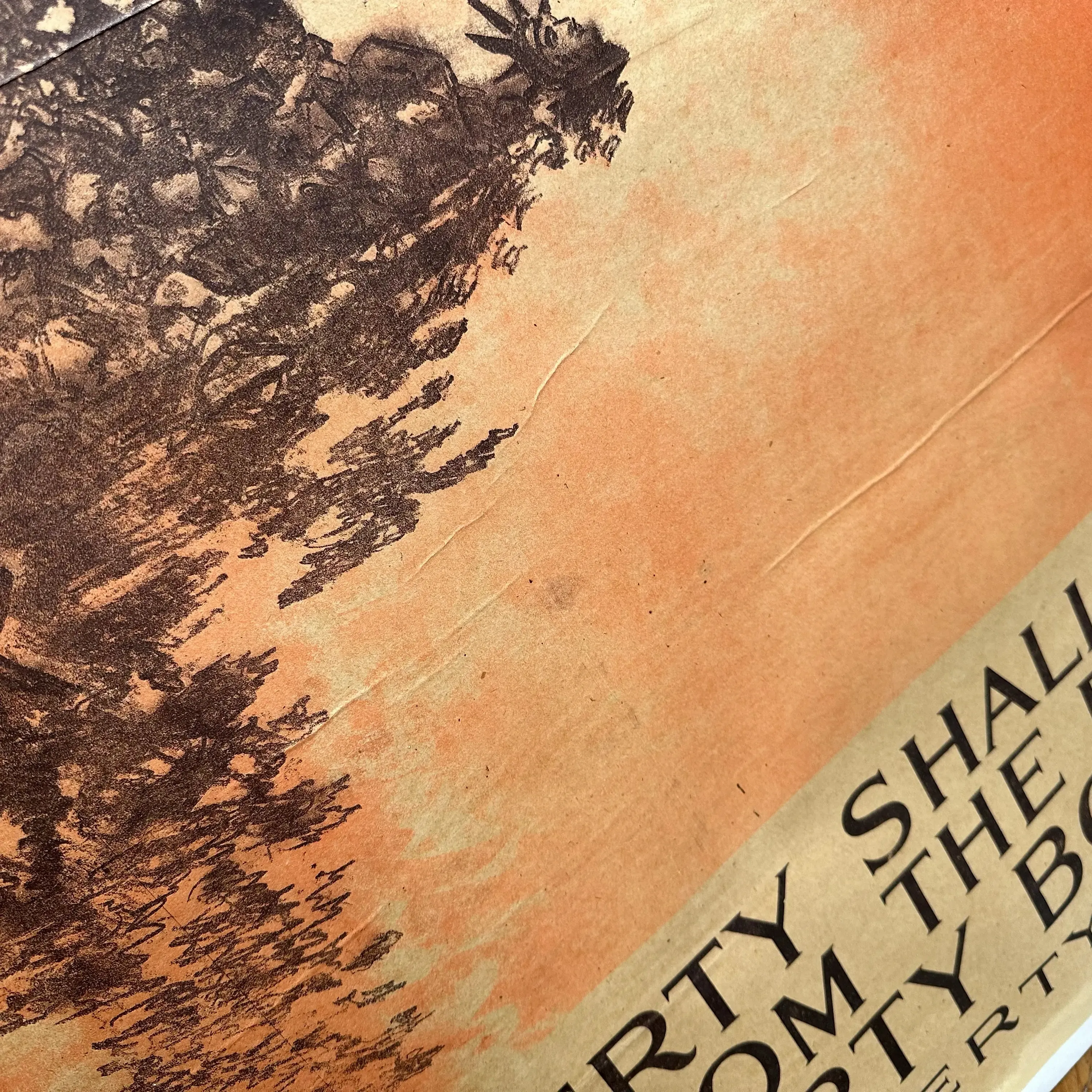 Original WWI poster — "That Liberty Shall Not Perish from The Earth" bond drive poster