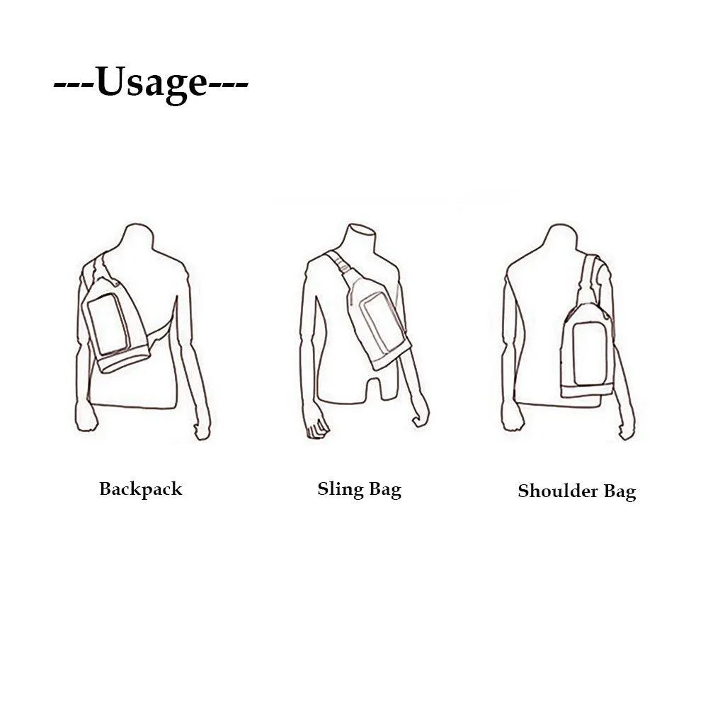 Outdoor Sling Backpack For Mens
