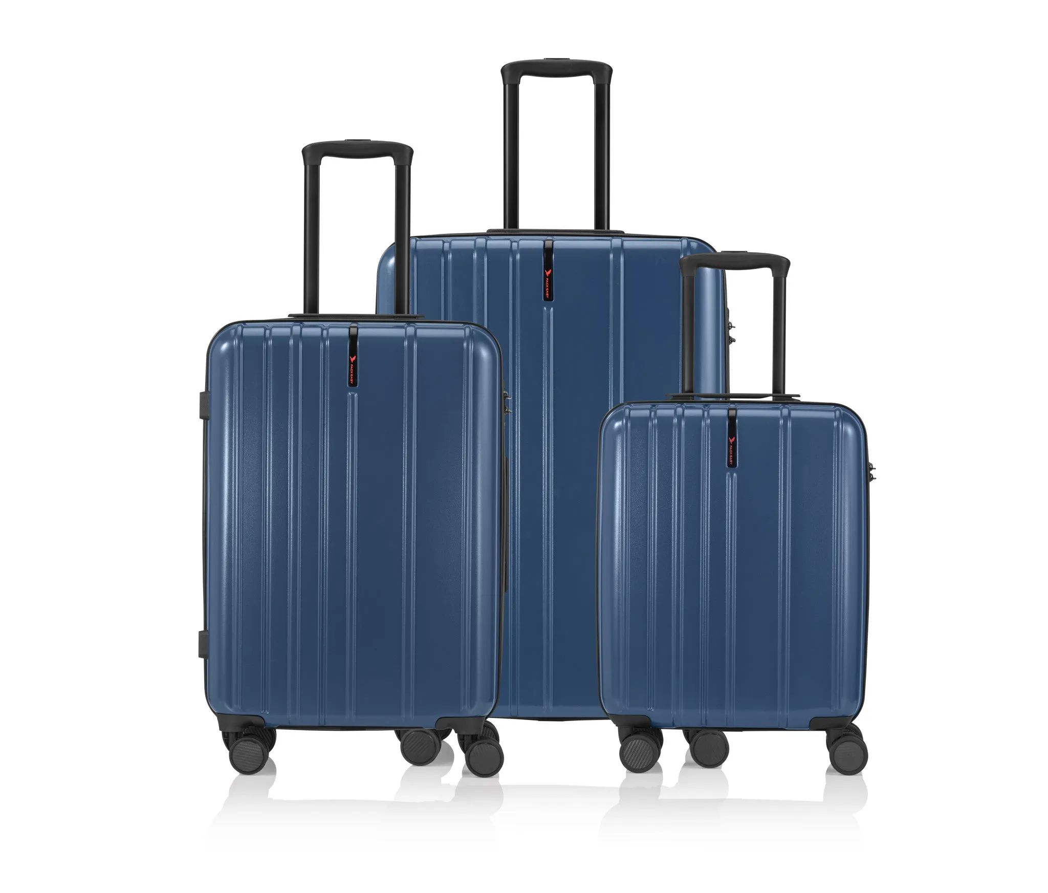 Pack Easy - (size M) 85L Jolly trolley shell suitcase with TSA combination lock (8902NA) - Navy
