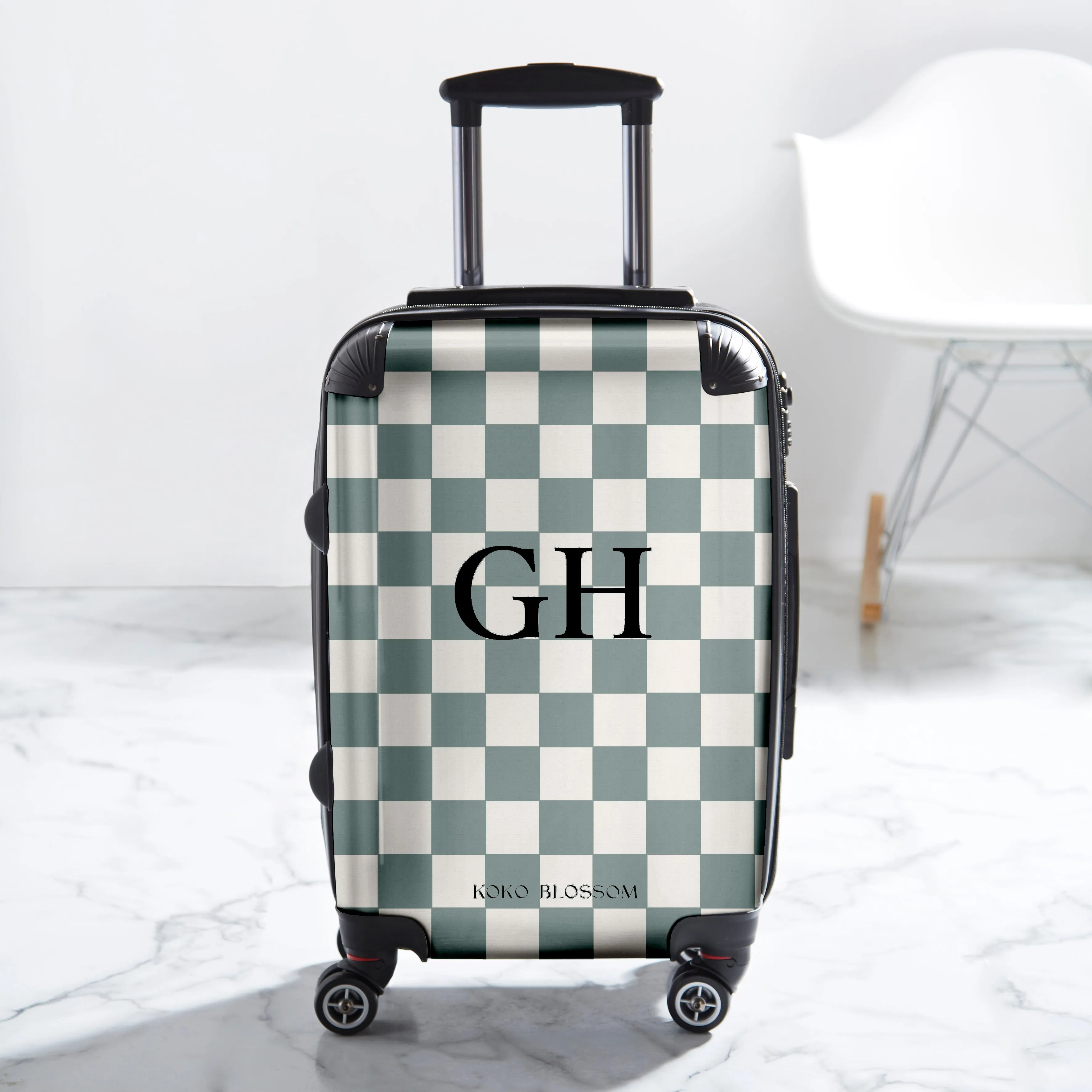 Personalised Suitcase | Checked in Sage
