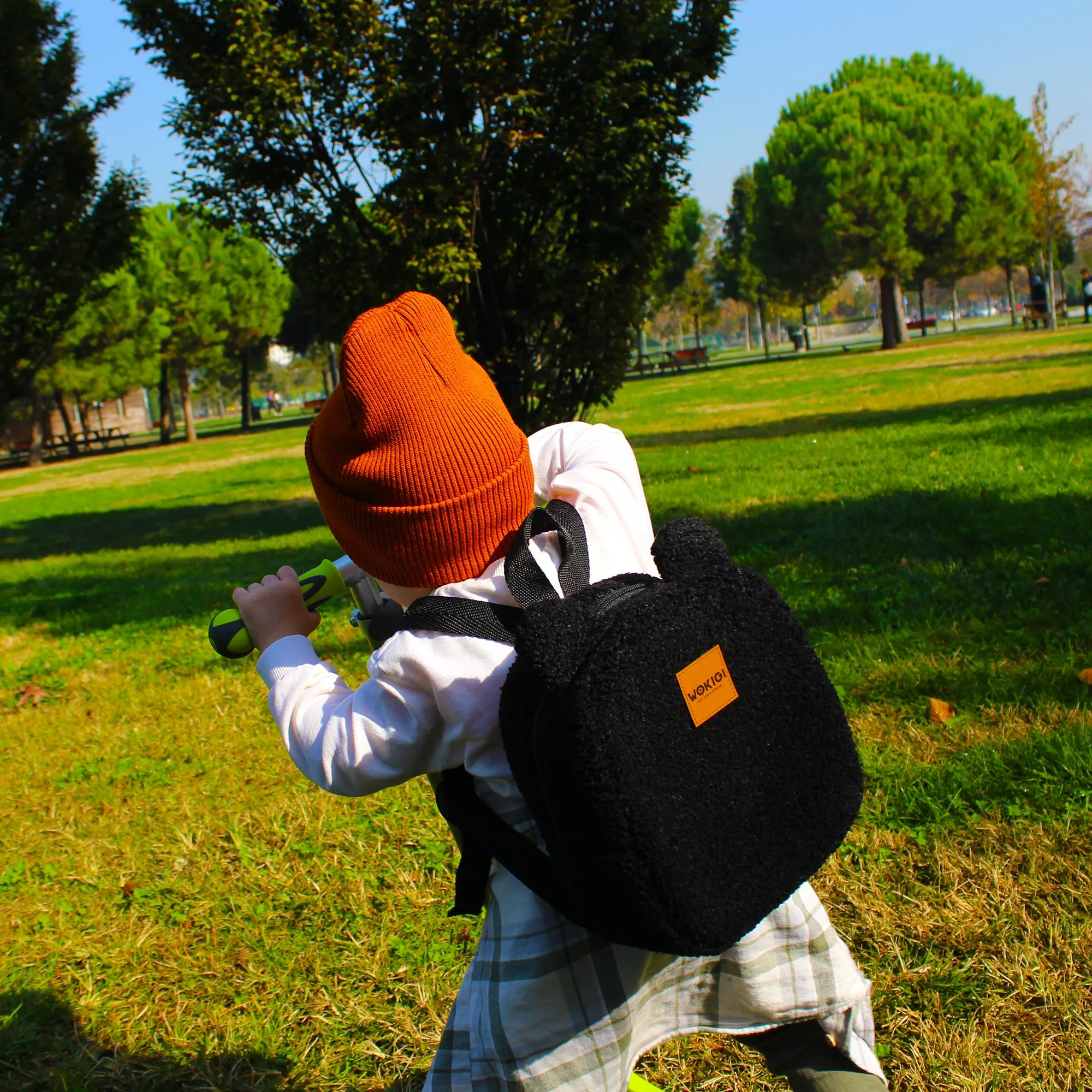 Personalized Black Teddy Bear Small Backpack