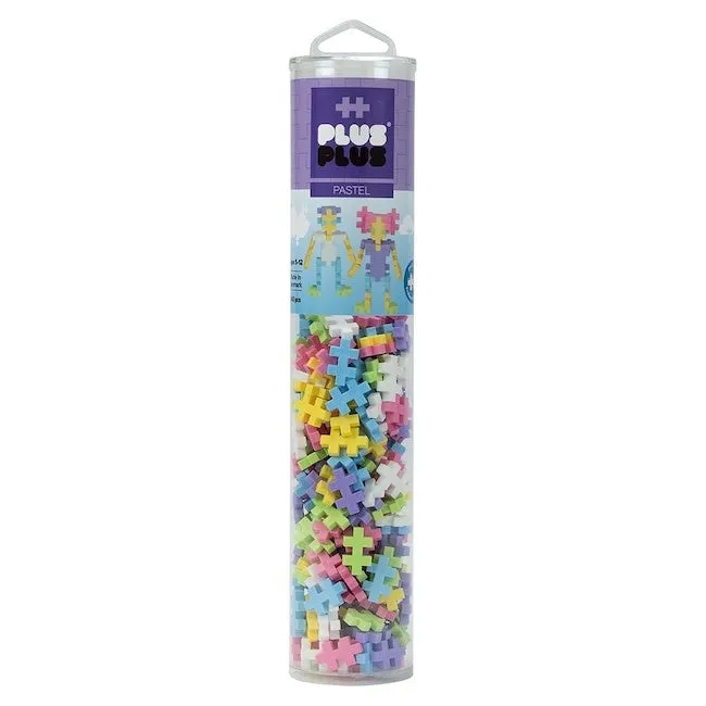 plus plus open play tube 240 pc - pastel mix