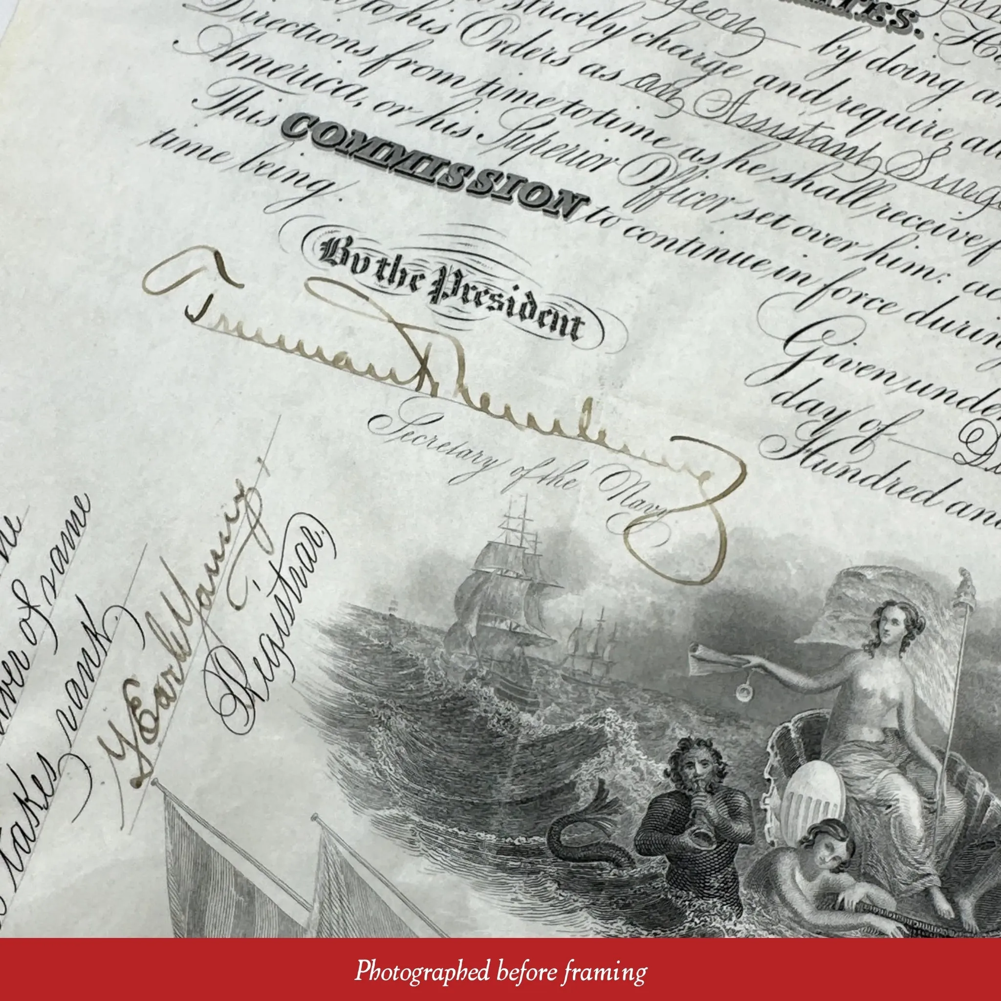 President Theodore Roosevelt Naval Appointment — Signed December 23, 1908