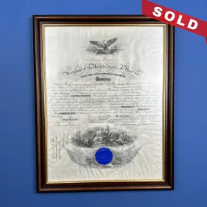 President Theodore Roosevelt Naval Appointment — Signed December 23, 1908
