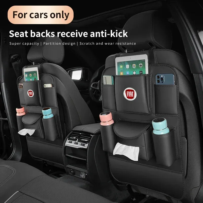 PU Leather Car Seat Organizer