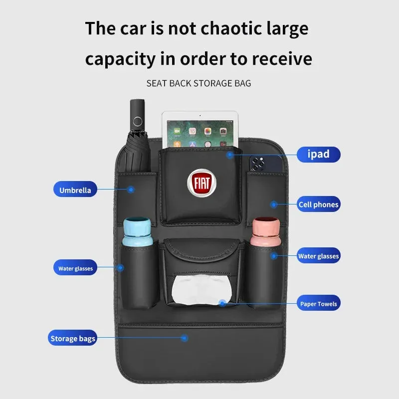 PU Leather Car Seat Organizer