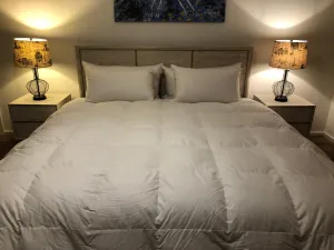 Queen Size Quilt Baffle Boxed 95% White Polish Mother Goose Down 6 Blanket Warmth 900 Fill Power