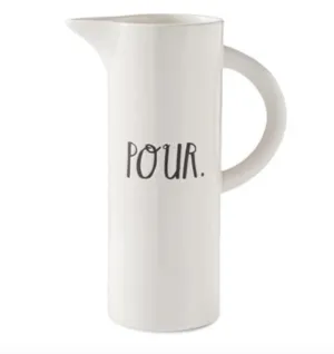 Rae Dunn Stem Print POUR Pitcher