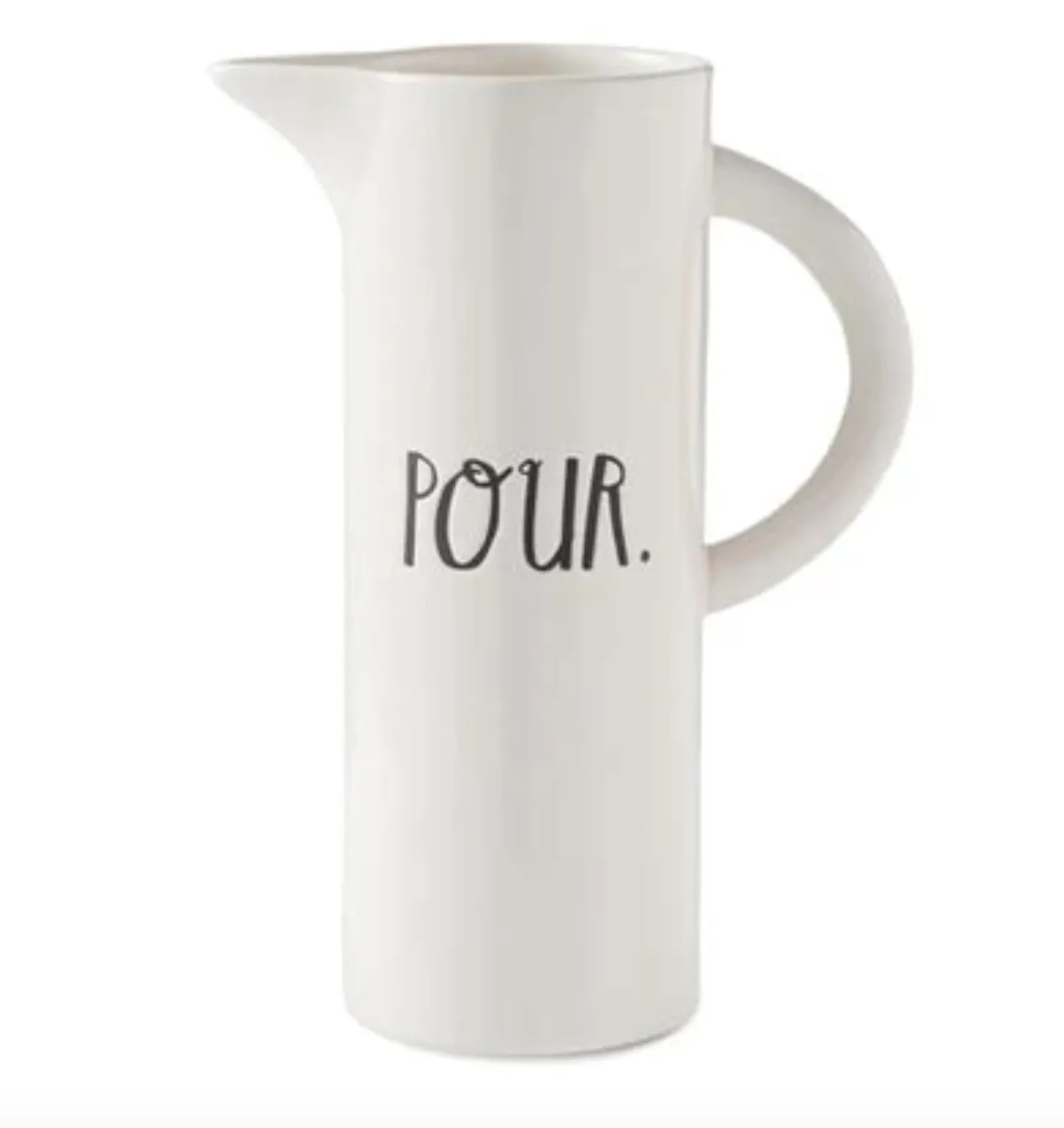 Rae Dunn Stem Print POUR Pitcher
