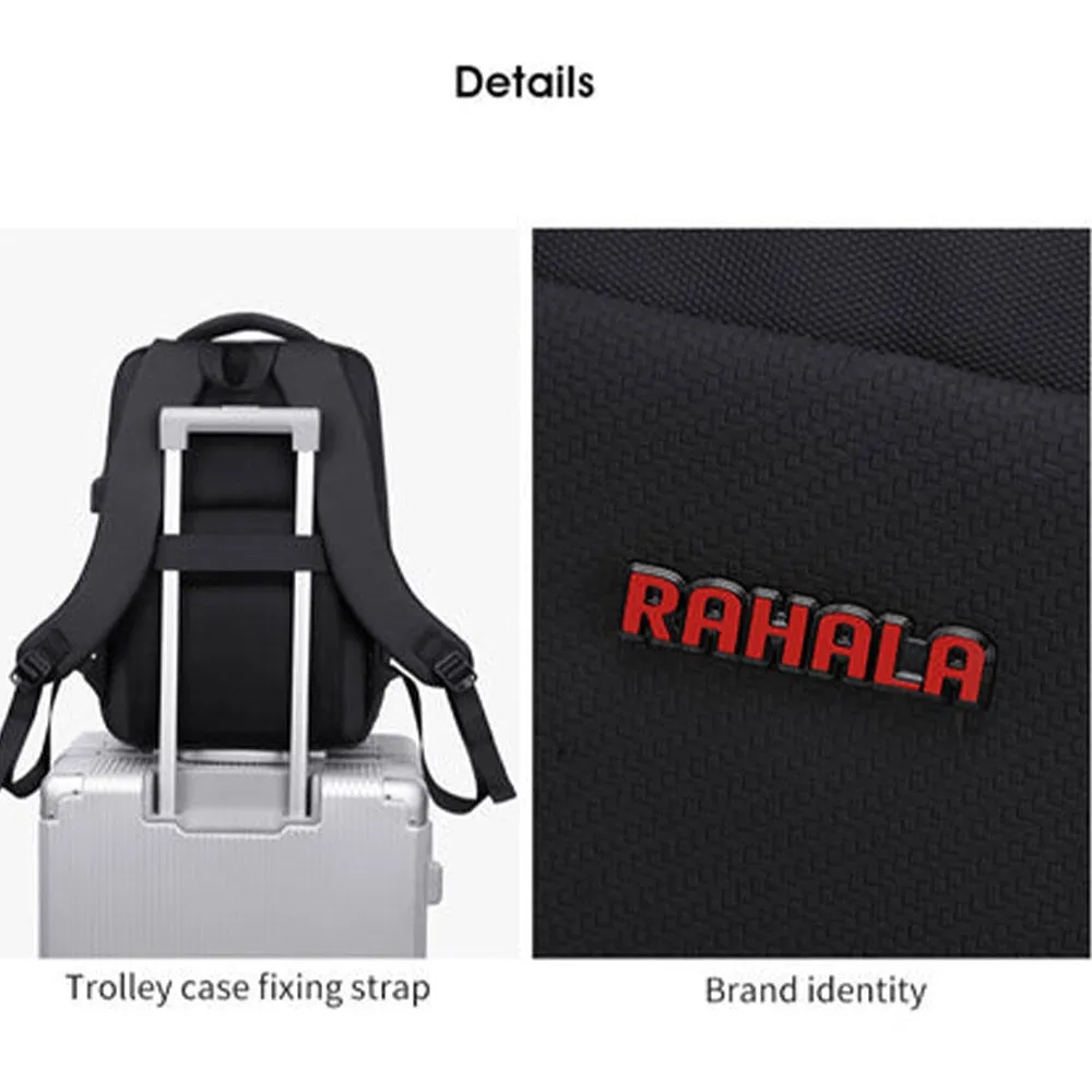 Rahala A901 Laptop Backpack - Black