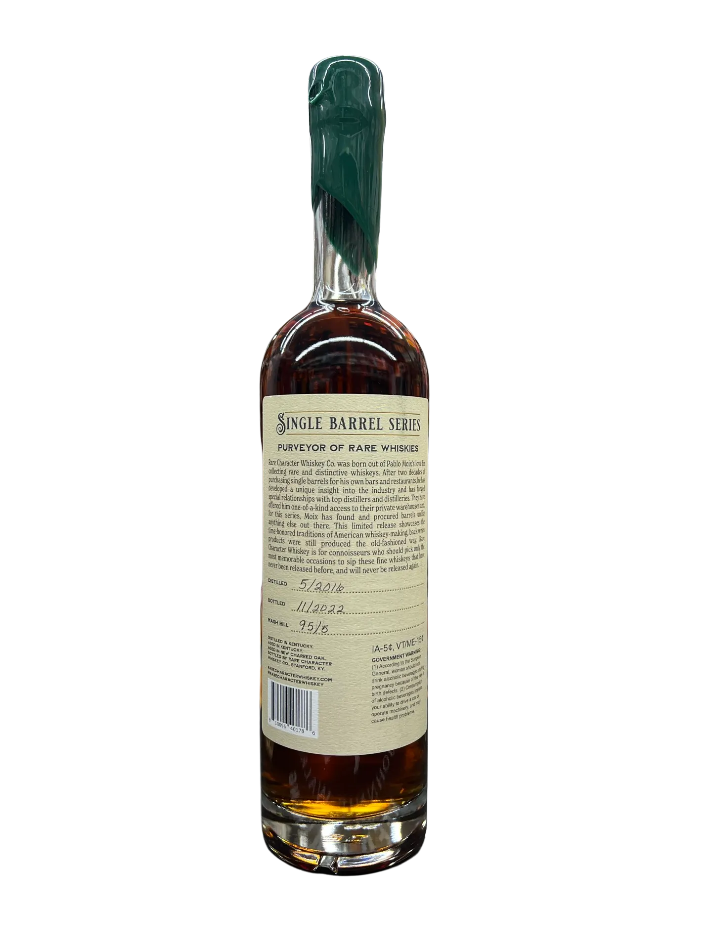 Rare Character Single Barrel Selected By EL Cerrito Liquor Store Pick Straight Kentucky Rye Whiskey 750ml