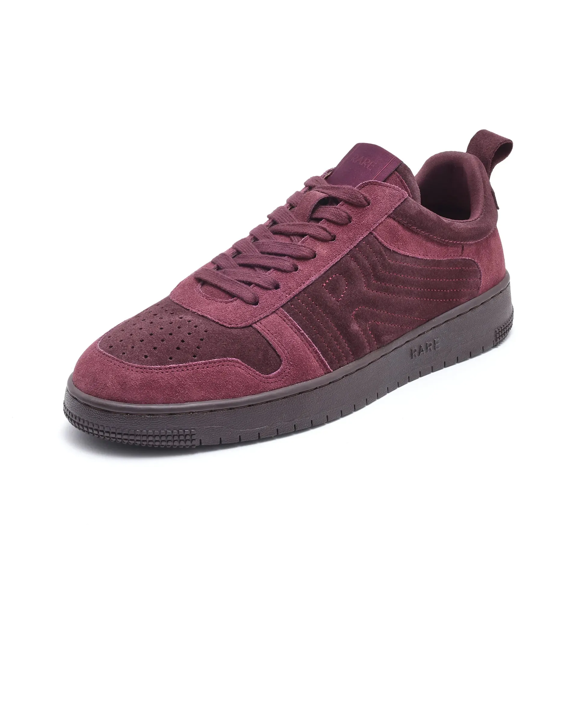 Rare Rabbit Men Senab Purple Lace-Up Closure Sneaker