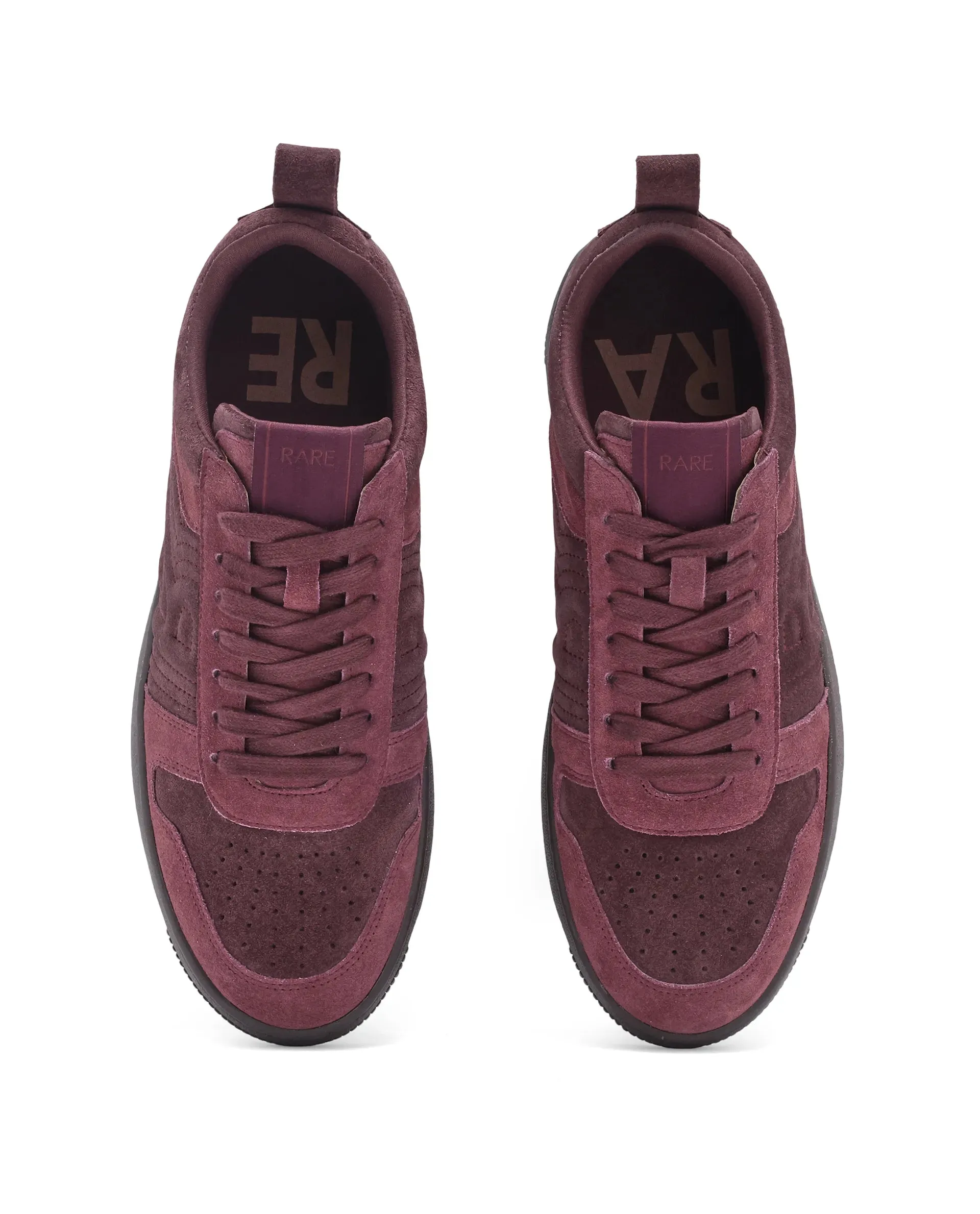 Rare Rabbit Men Senab Purple Lace-Up Closure Sneaker