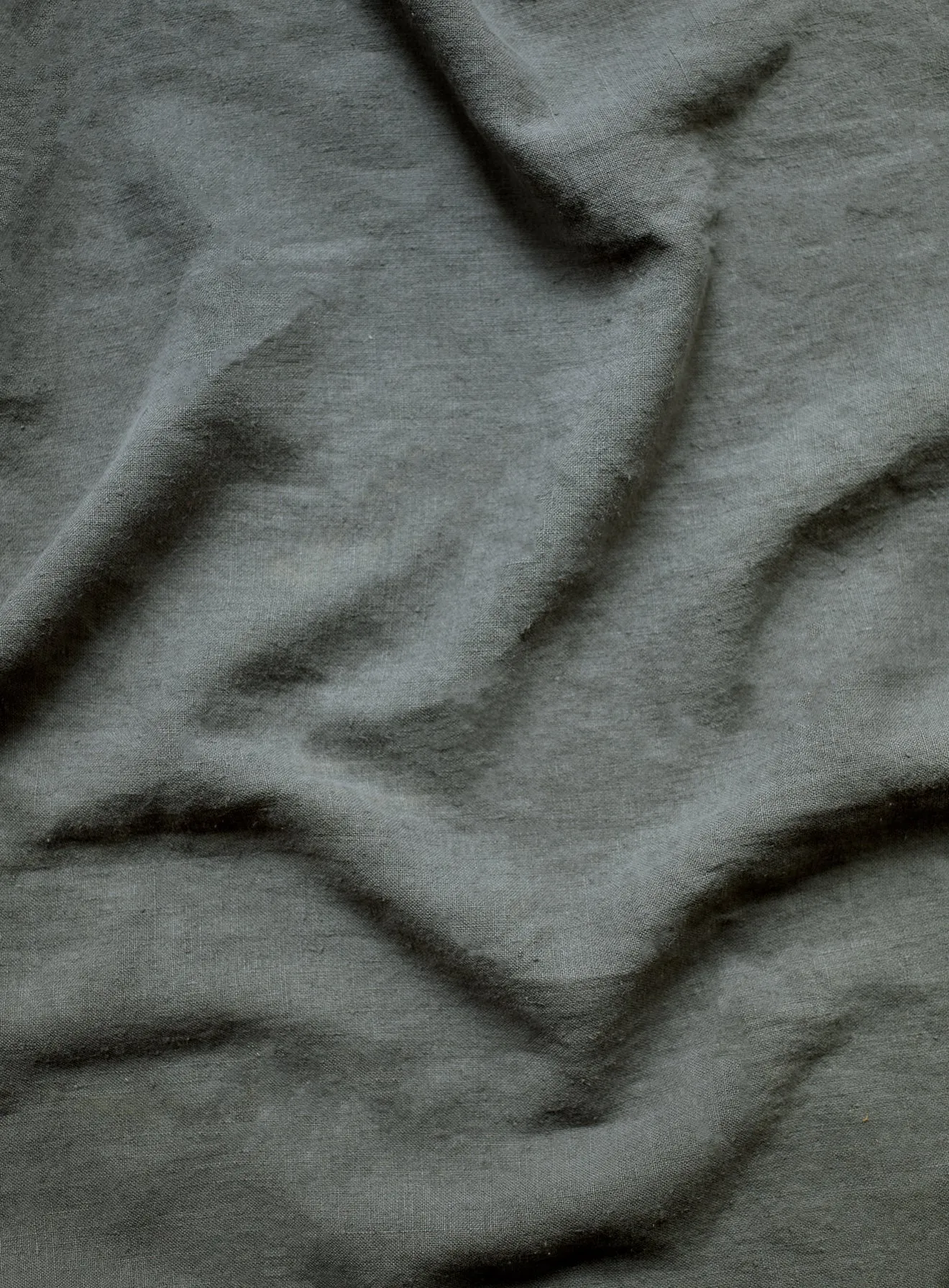 Remy Footstool, Leaden Grey Linen