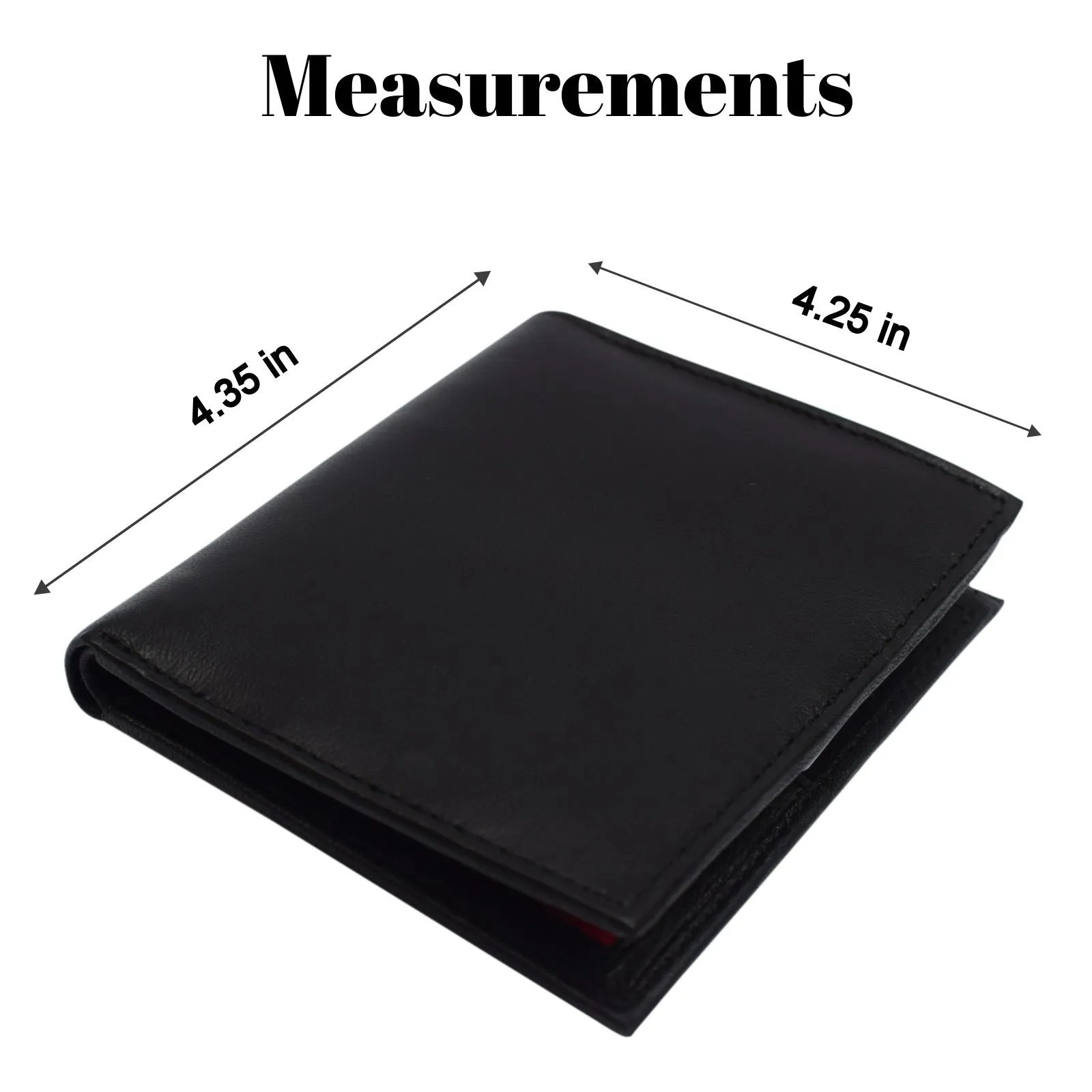 RFID Blocking Genuine Leather Large Hipster Bifold Credit Card ID Men's Wallet
