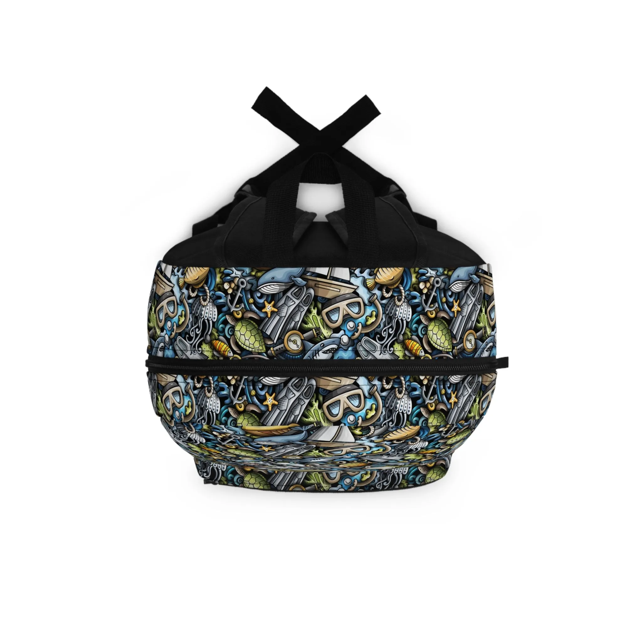 Sailing & Scuba Diving Fun Cartoon Design Lightweight Backpack