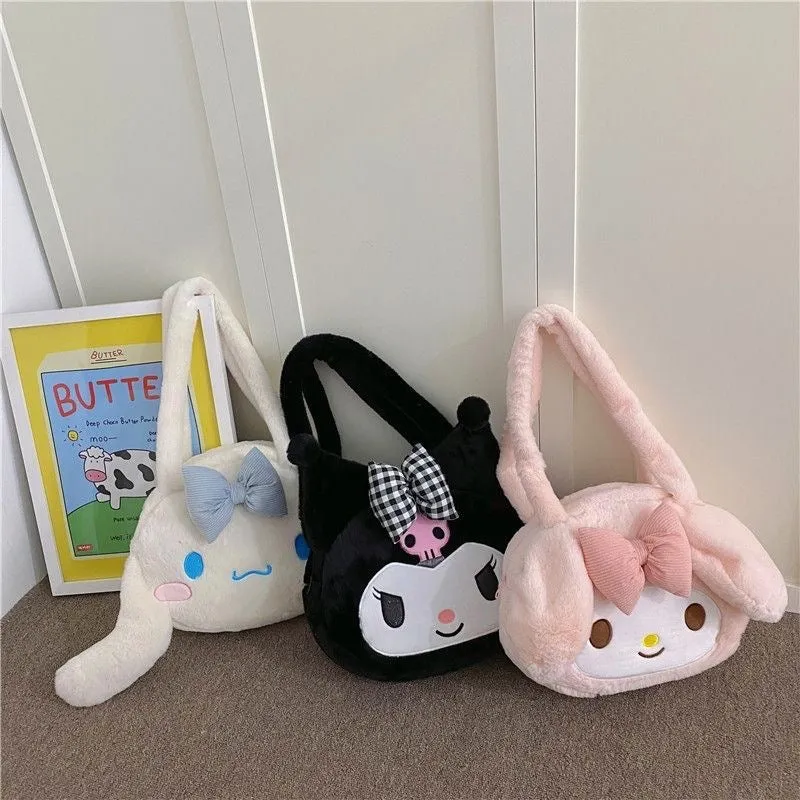 Sanrio Plush Bag with Cinnamonroll Dog Design