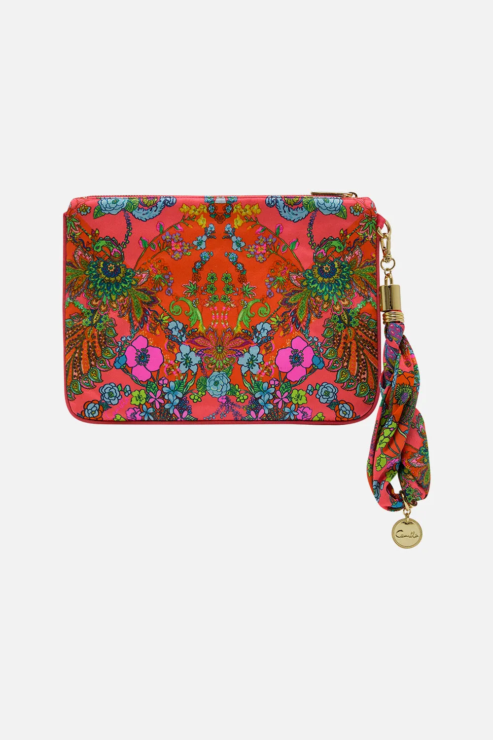 SCARF CLUTCH WINDMILLS AND WILDFLOWERS