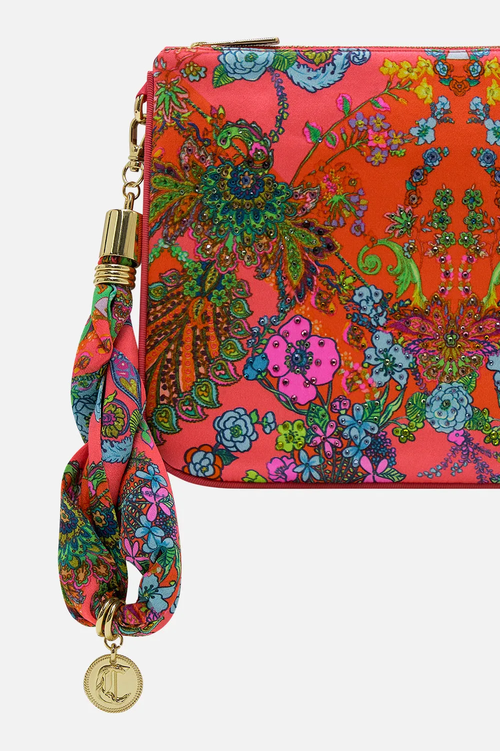 SCARF CLUTCH WINDMILLS AND WILDFLOWERS