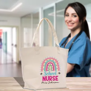 School Nurse Personalized Hand Bag Nurse Gift Registered Nurse Bag RN Tote RN Gift Future Nursing Student Gift Nurse Graduation Gift