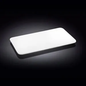 Set Of 6 White Rectangle Flat Platter 10" inch X 5.5" inch | 25.5 X 14.5 Cm