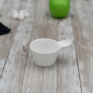 Set Of 6 White Snack/Dessert Dish 4" inch X 3" inch X 1.5" inch | 3 Fl Oz