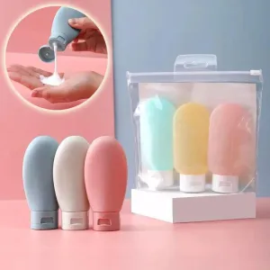 Silicone Travel Bottle Set: Refillable Eco-Friendly Containers