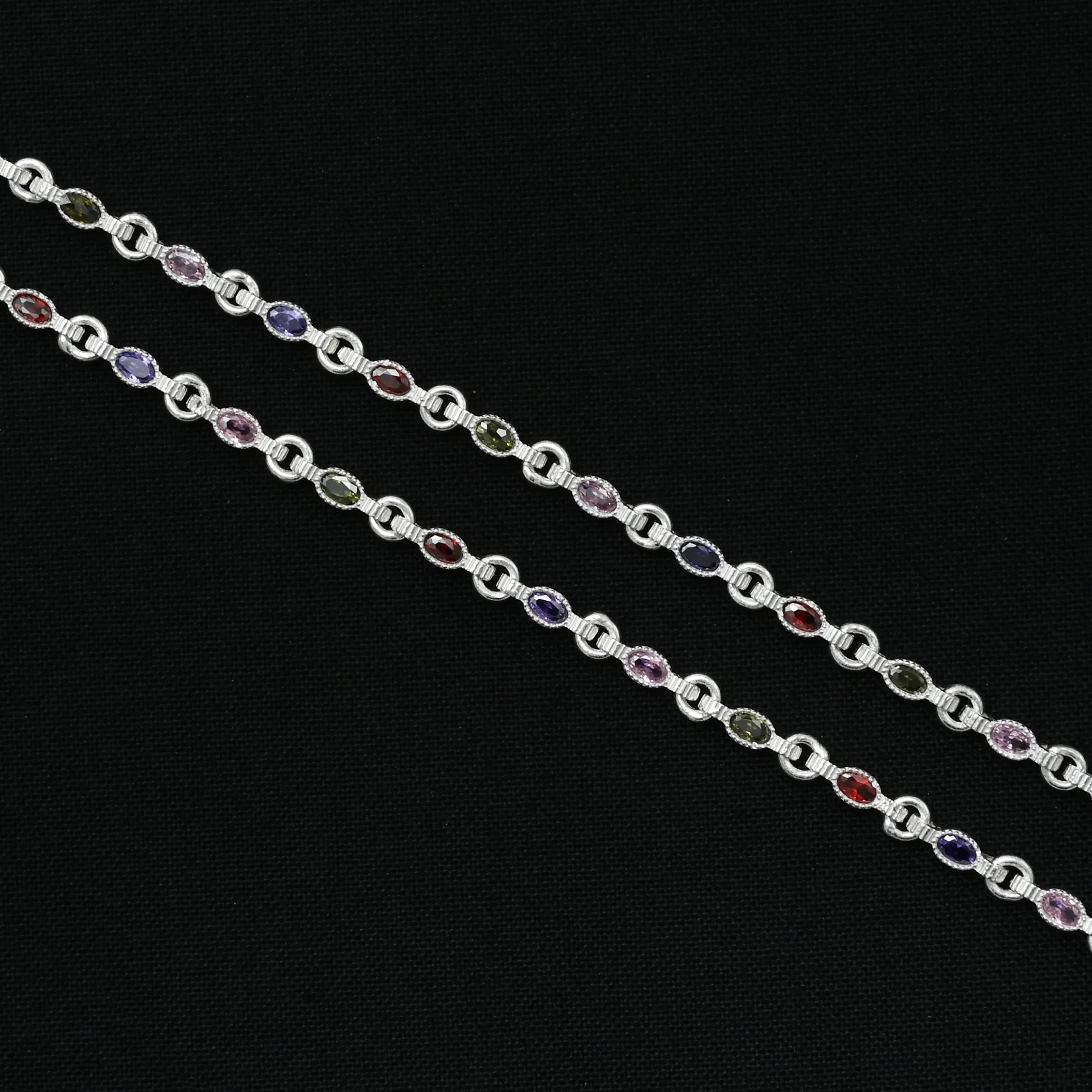 Silver Luxurious Beautiful Love Anklets