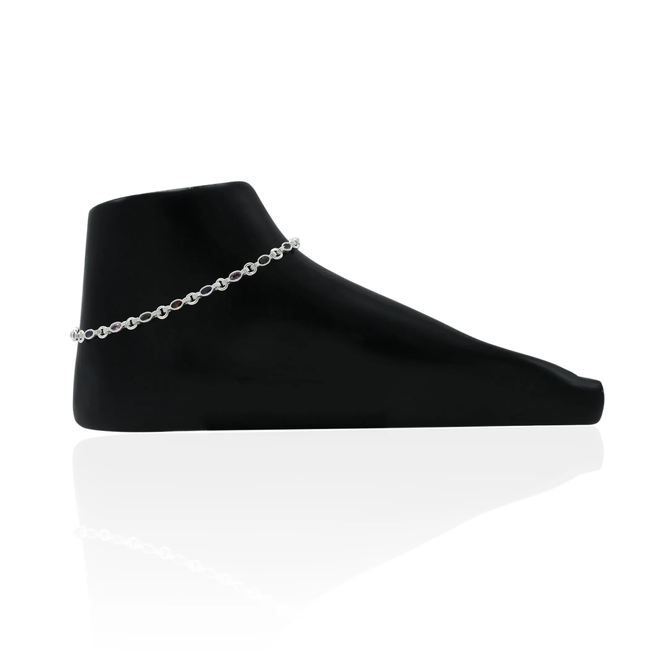 Silver Luxurious Beautiful Love Anklets
