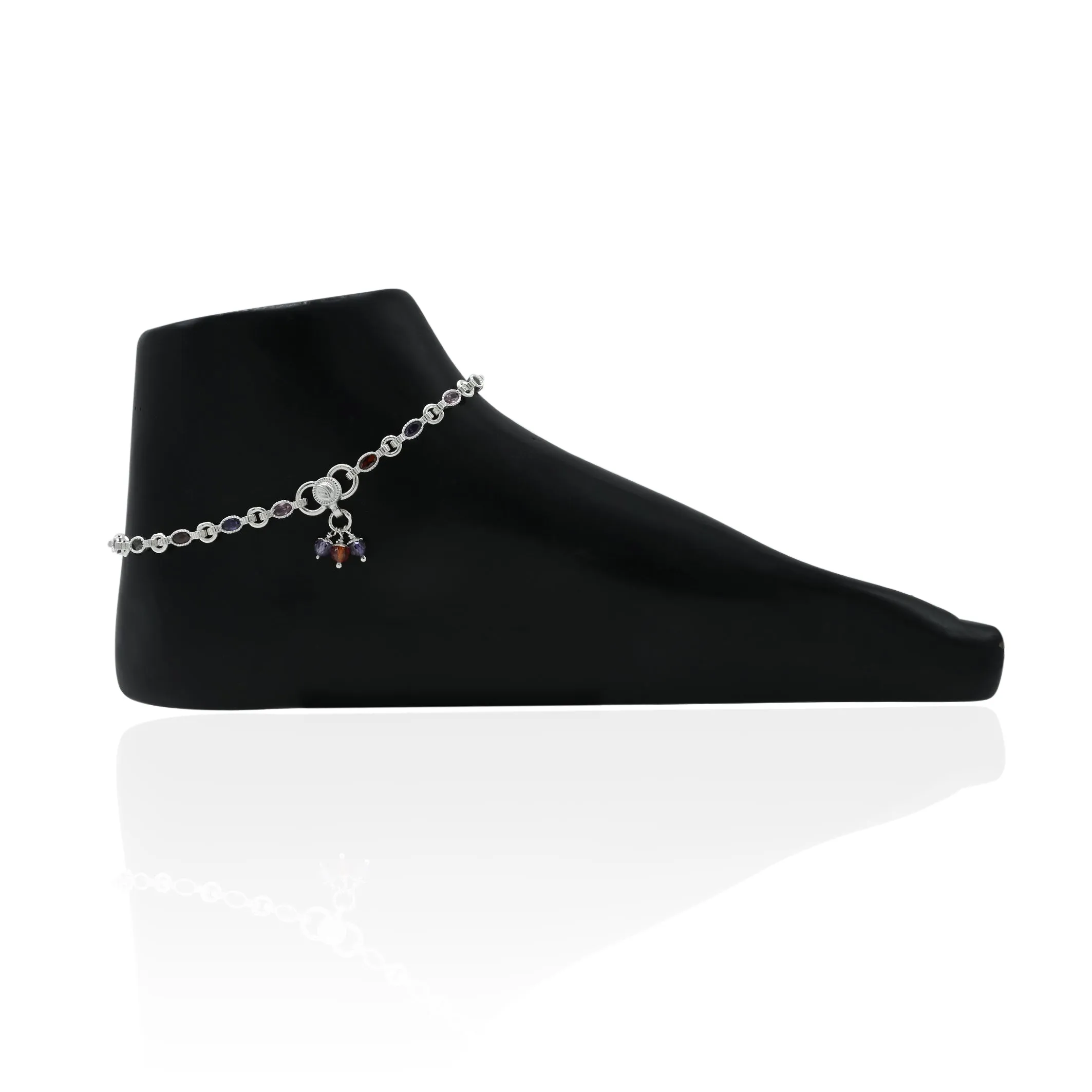 Silver Luxurious Beautiful Love Anklets