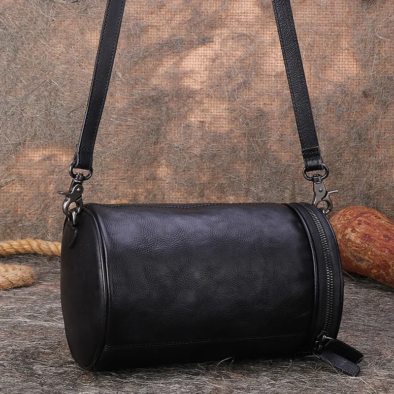 Small Womens Leather Crossbody Bucket Bag Handbags For Women