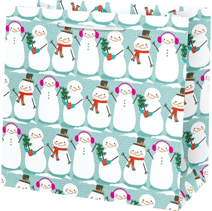 Snowman Large Christmas Gift Bag