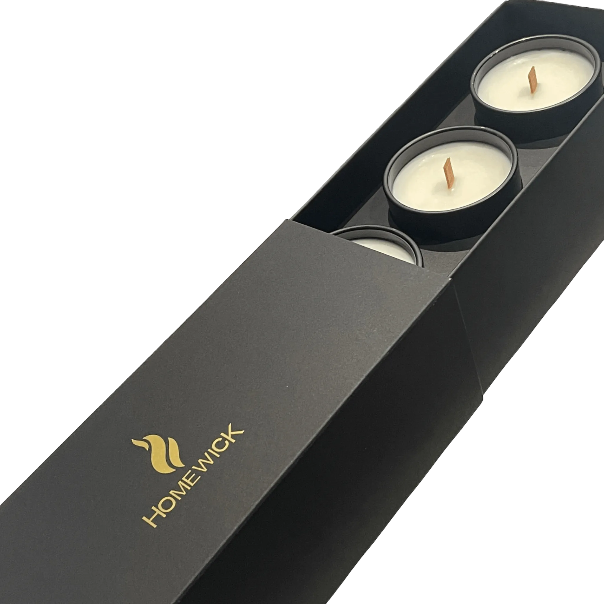 Soy Wax Scented Candle Trio - Gift Set - Black