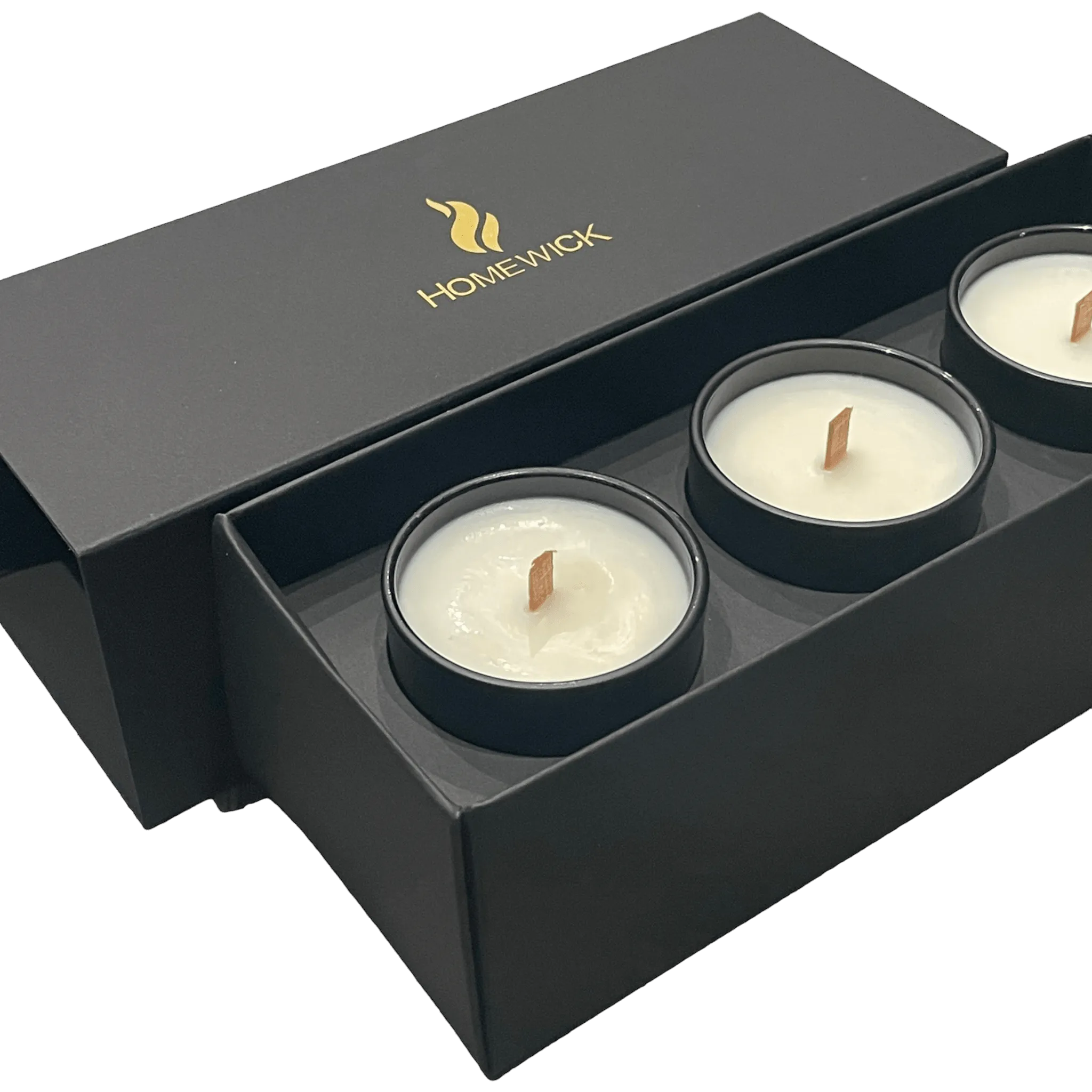 Soy Wax Scented Candle Trio - Gift Set - Black