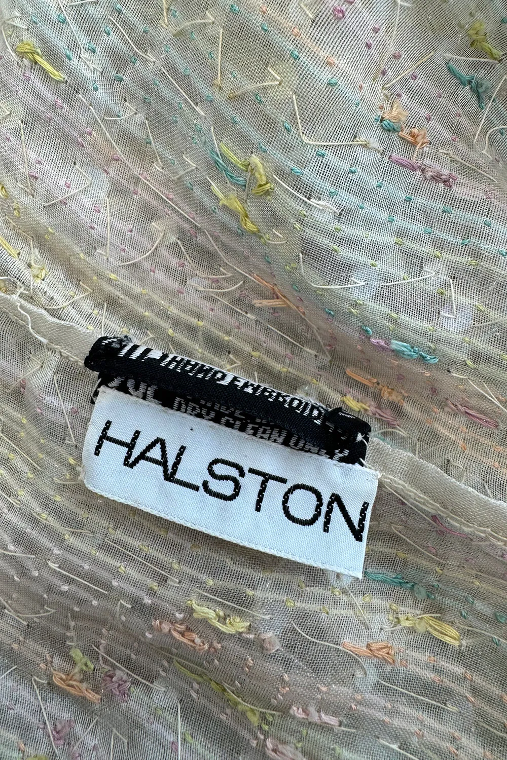 Spectacular Halston Resort 1982 Beaded Fringe Dress