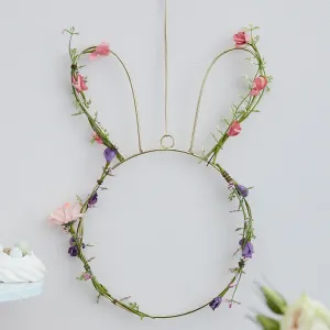 Spring Foliage Wire Bunny Decoration