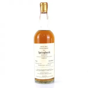 Springbank 1958 Duthie Narsai's Restaurant & Corti Brothers