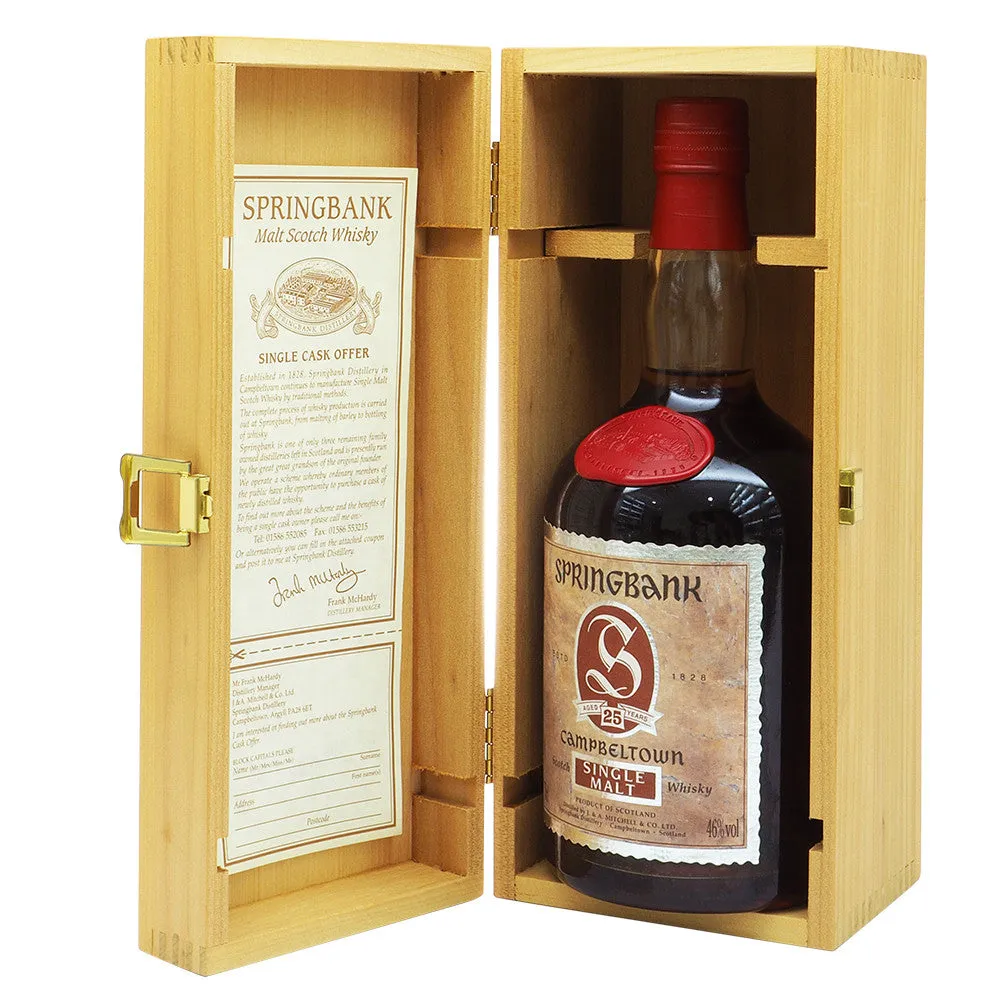 Springbank 25 Years Dumpy Bottle