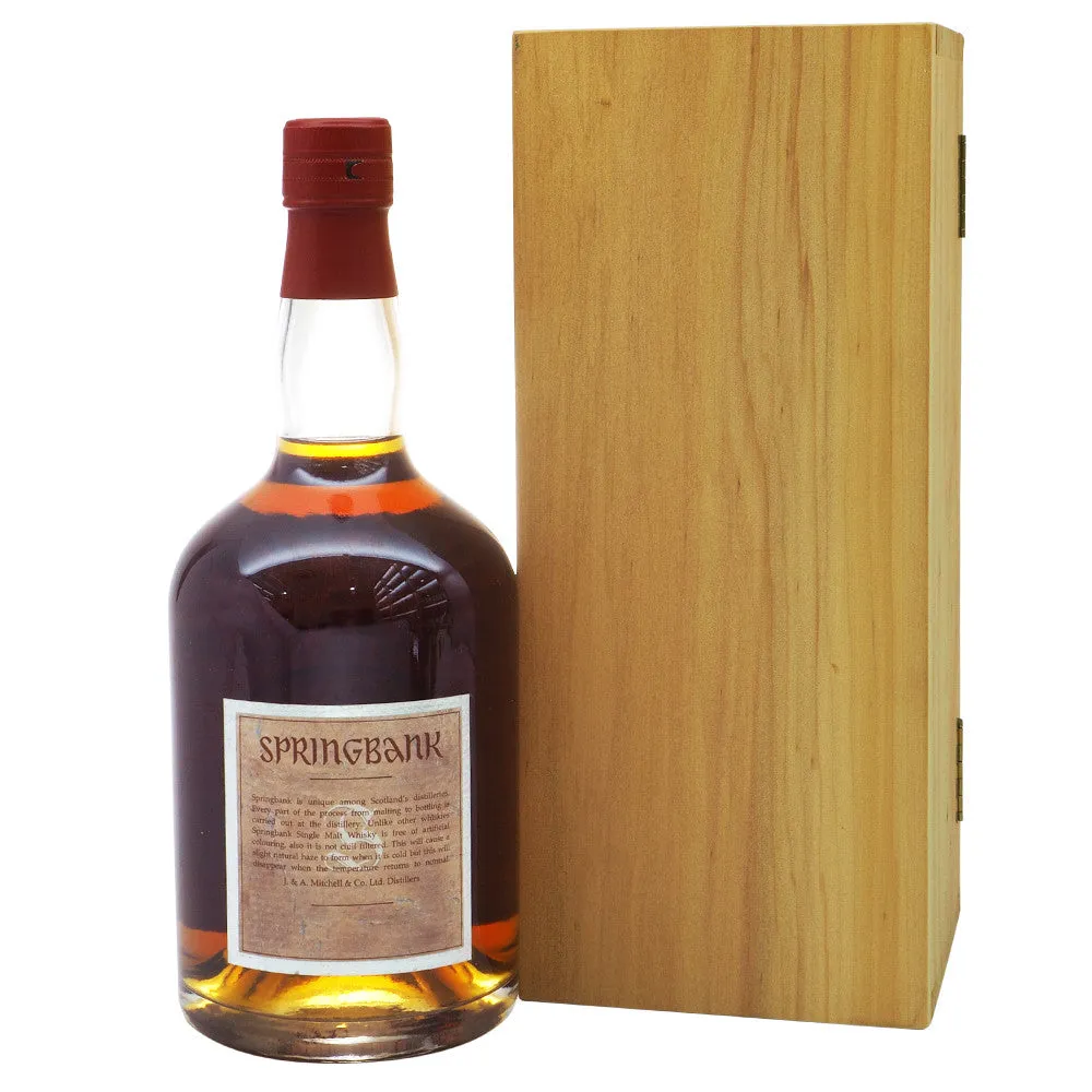 Springbank 25 Years Dumpy Bottle