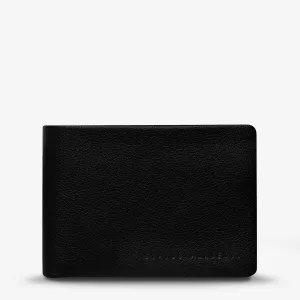 Status Anxiety MENS JONAH WALLET BLACK LEATHER