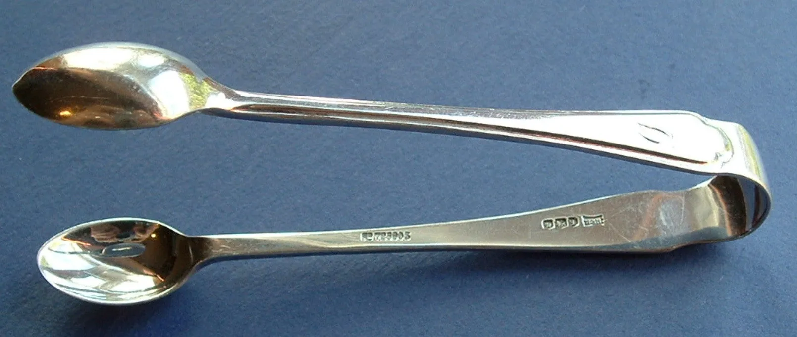Sterling Sugar Tongs Walker And Hall English Hallmarked Sheffield 1933 Initial C