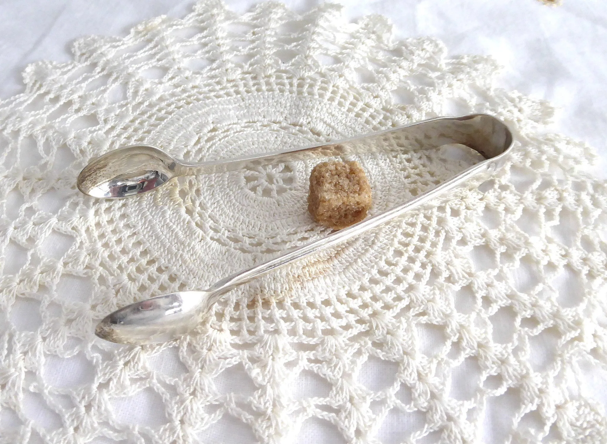 Sterling Sugar Tongs Walker And Hall English Hallmarked Sheffield 1933 Initial C