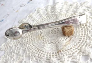 Sterling Sugar Tongs Walker And Hall English Hallmarked Sheffield 1933 Initial C