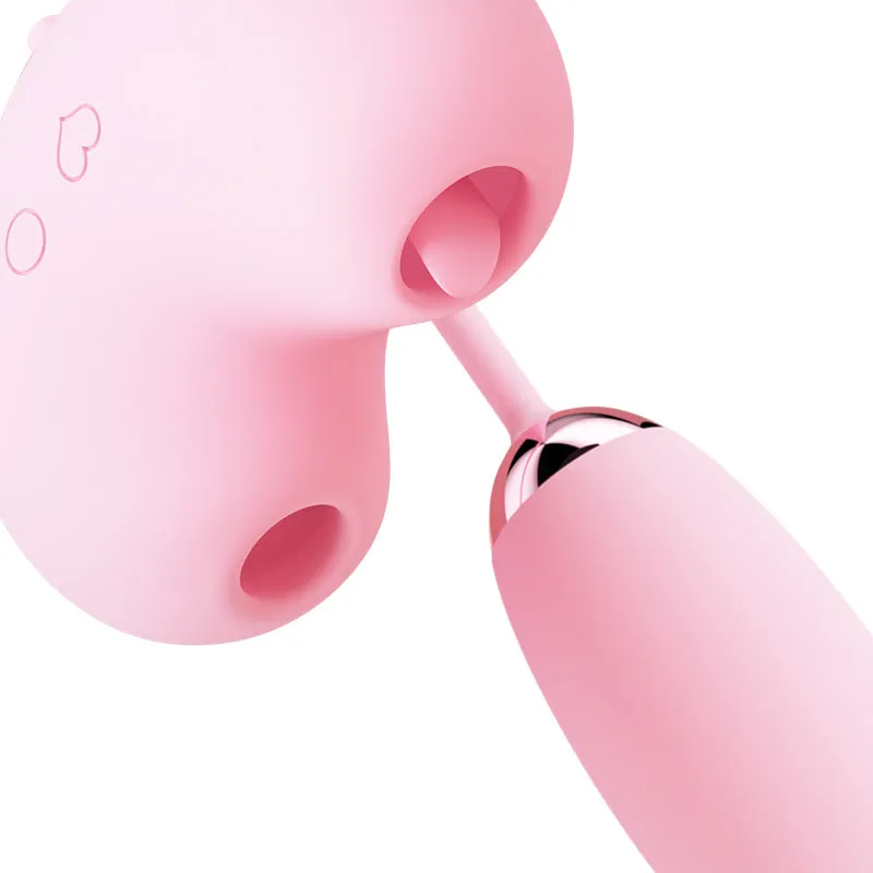 SVAKOM Peachy Plus Tongue-licking & Sucking Bullet Vibrator