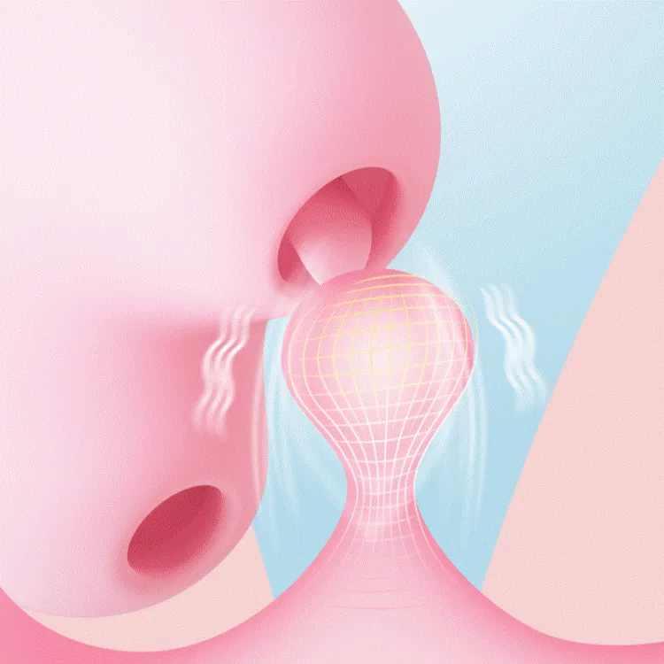 SVAKOM Peachy Plus Tongue-licking & Sucking Bullet Vibrator