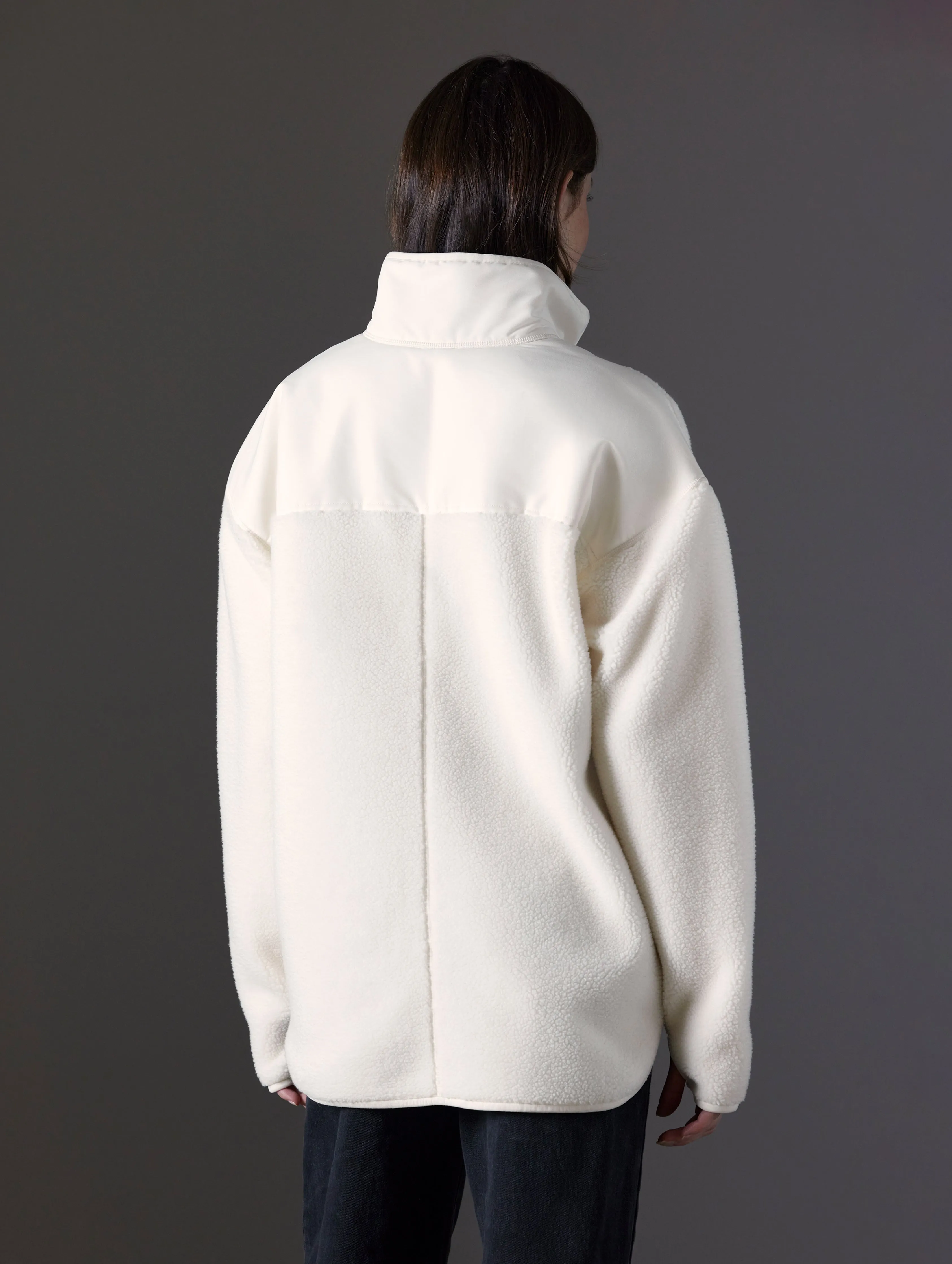 Terrain Fleece Anorak - Winter White