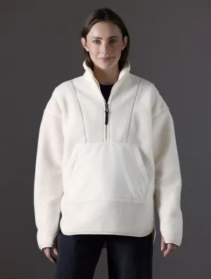 Terrain Fleece Anorak - Winter White