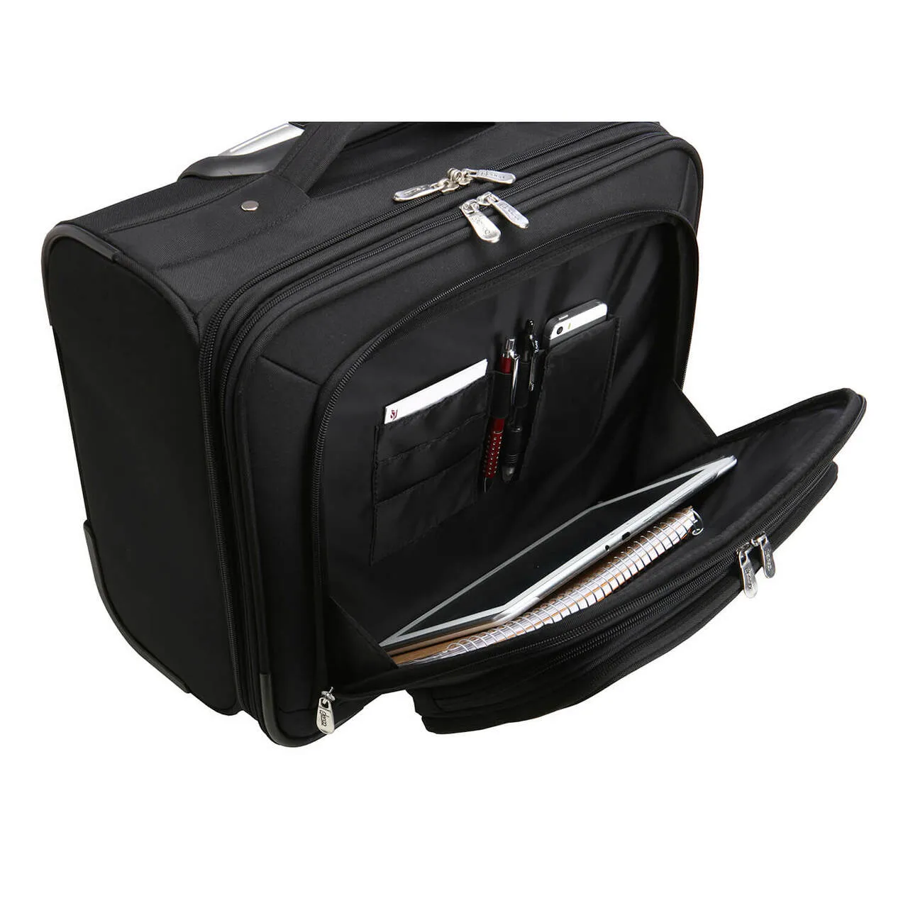 Texas A&M Aggies 14" Black Wheeled Laptop Overnighter