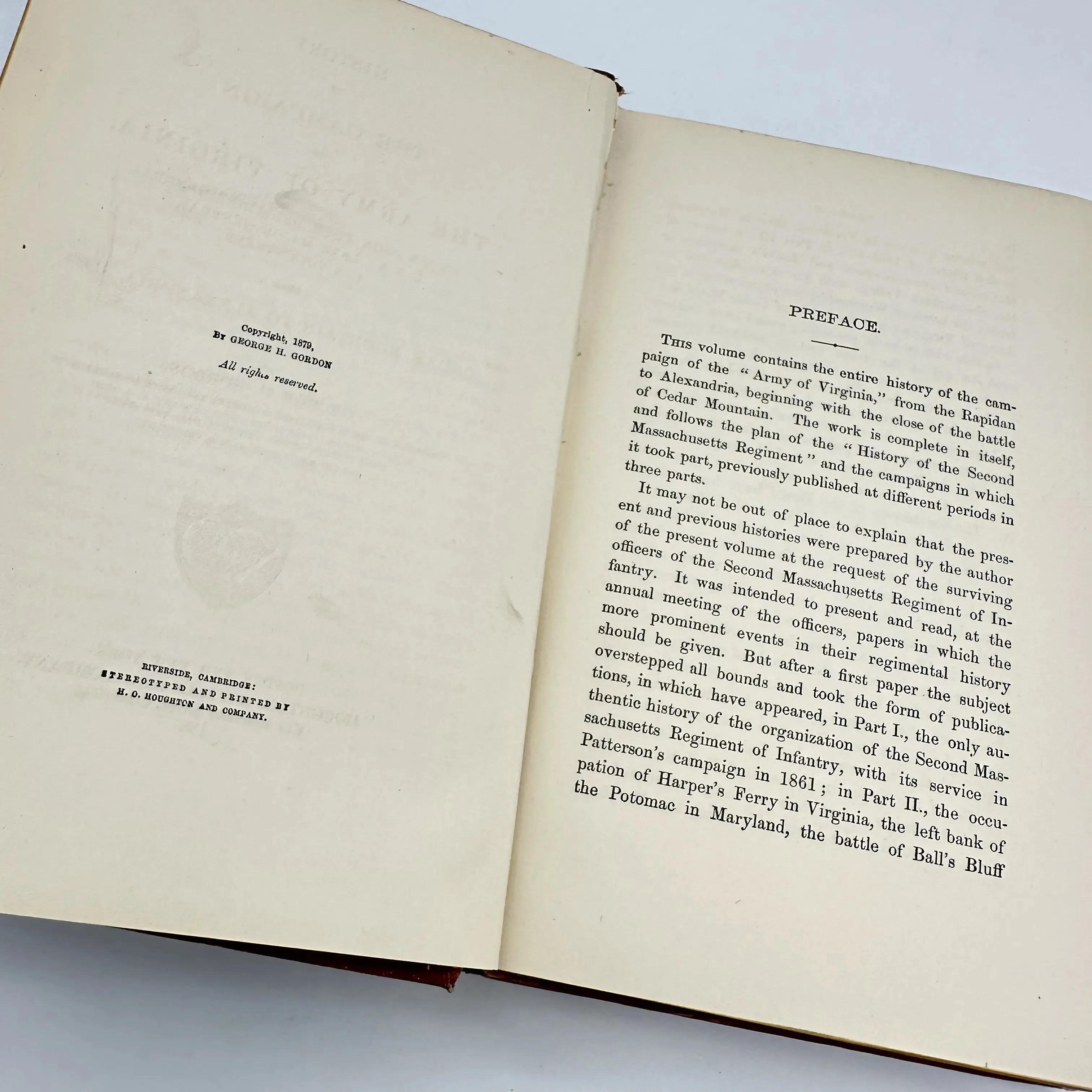 “The Army of Virginia: From Cedar Mountain to Alexandria" by George H. Gordon